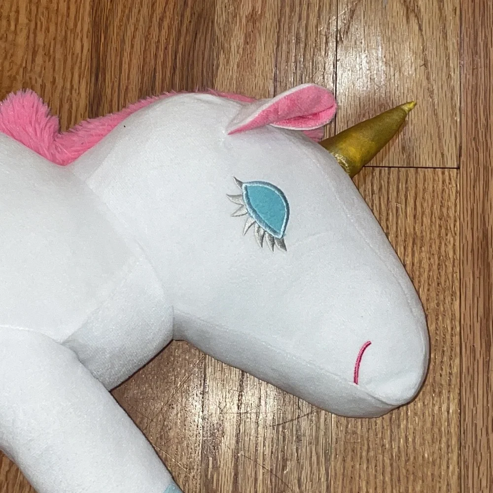 NEW Kids Unicorn 3D Figural Plush Decorative Throw Pillow, 13 x 12.24